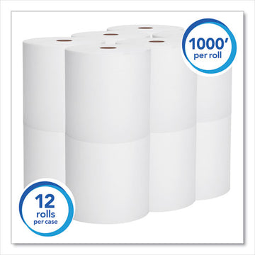 Scott® Essential High Capacity Hard Roll Towels For Business, Absorbency Pockets, 1.5" Core 8 X 1000 Ft, White, 12 Rolls-carton freeshipping - TVN Wholesale
